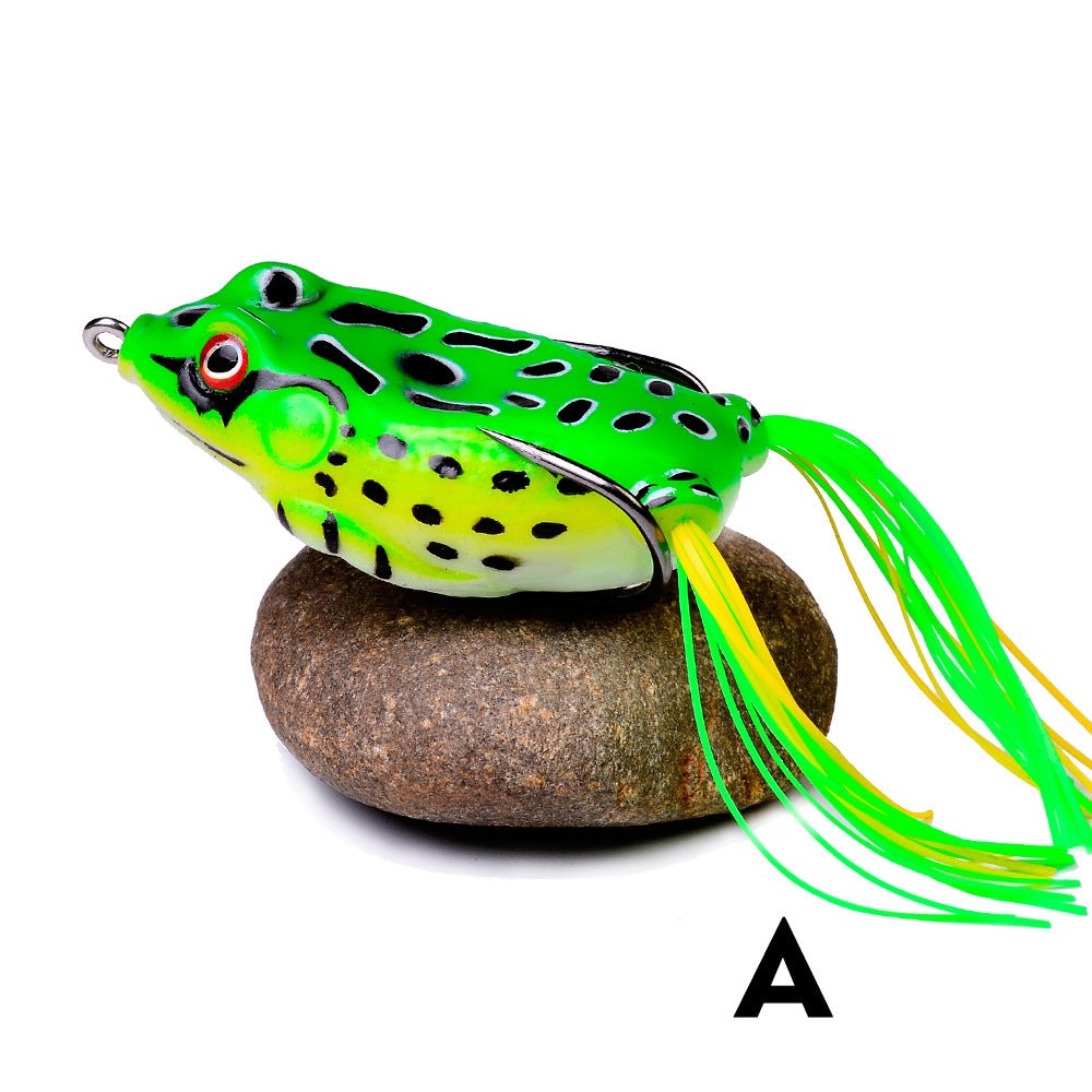 Vinayakart 5 PCS Bass Topwater Frog Lures Kit - Hollow Body 3D Eyes Frog  Lure Weedless Swimbait