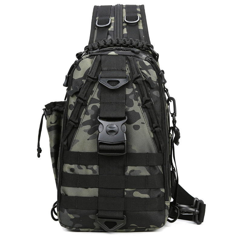 CamGo Tactical Sling Backpack Fly Fishing Tackle Bag Unisex MOLLE Casual  Daypack for Fishing Hunting Hiking Travel, B2- Black, Large, Sling  Backpacks : : Sports & Outdoors
